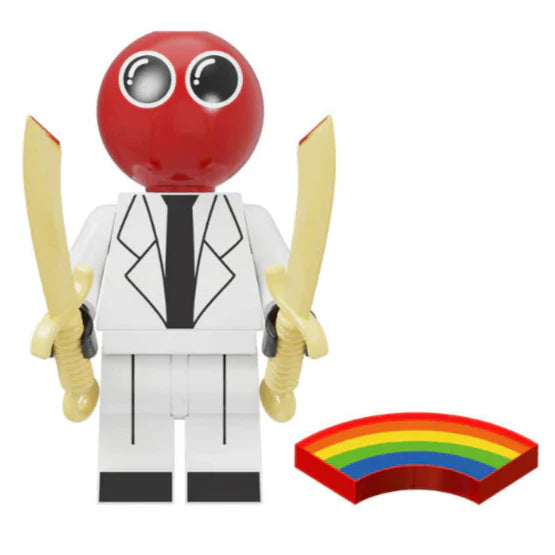Red Rainbow Friend (Narrator) Custom Rainbow Friends Roblox Minifigure1