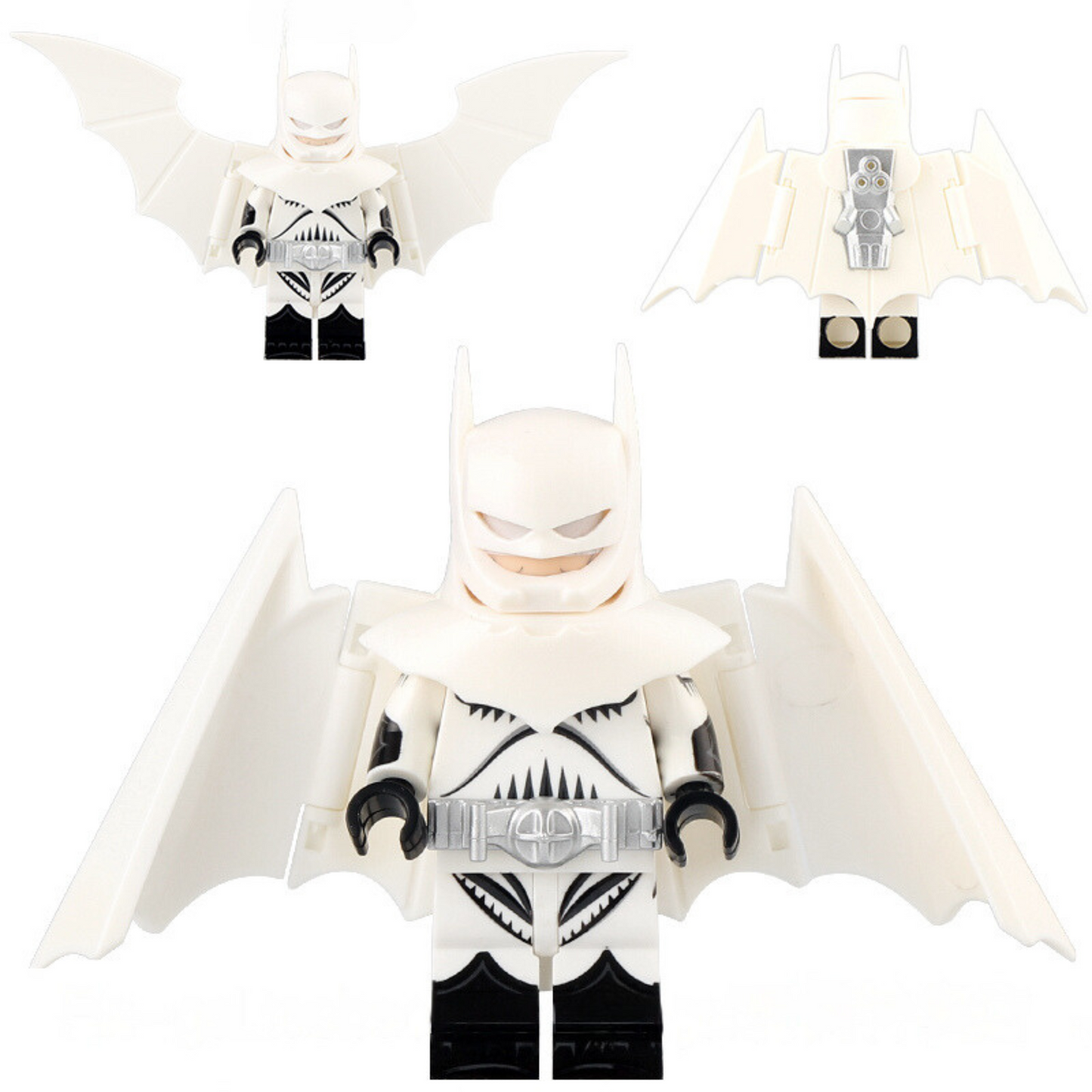 Batman (Kingdom Come White) Custom DC Superhero Minifigure1