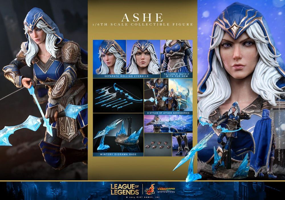 League of Legends Video Game Masterpiece Action Figure 1/6 Ashe 28cm20