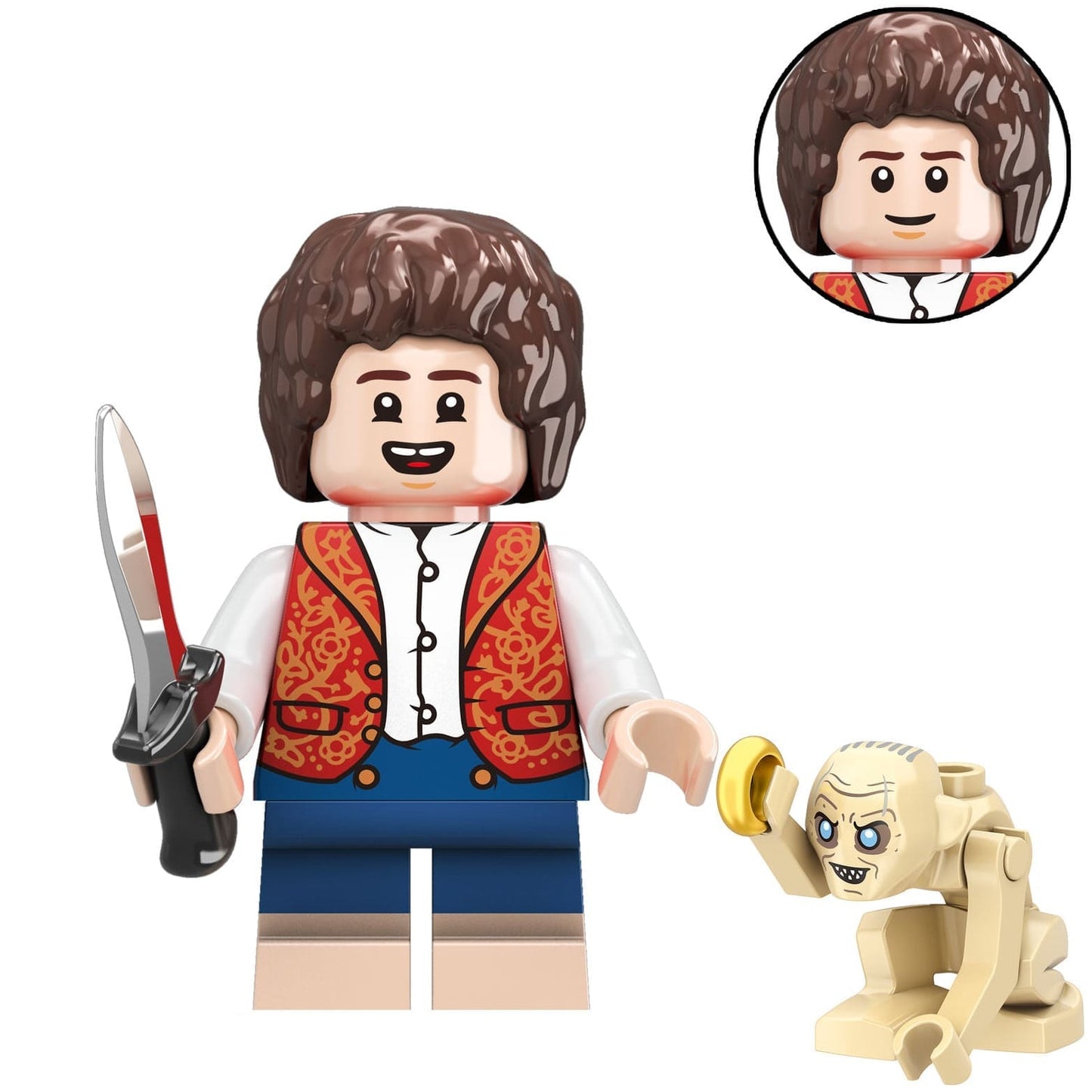 Frodo Baggins Custom Lord of the Rings Minifigure1