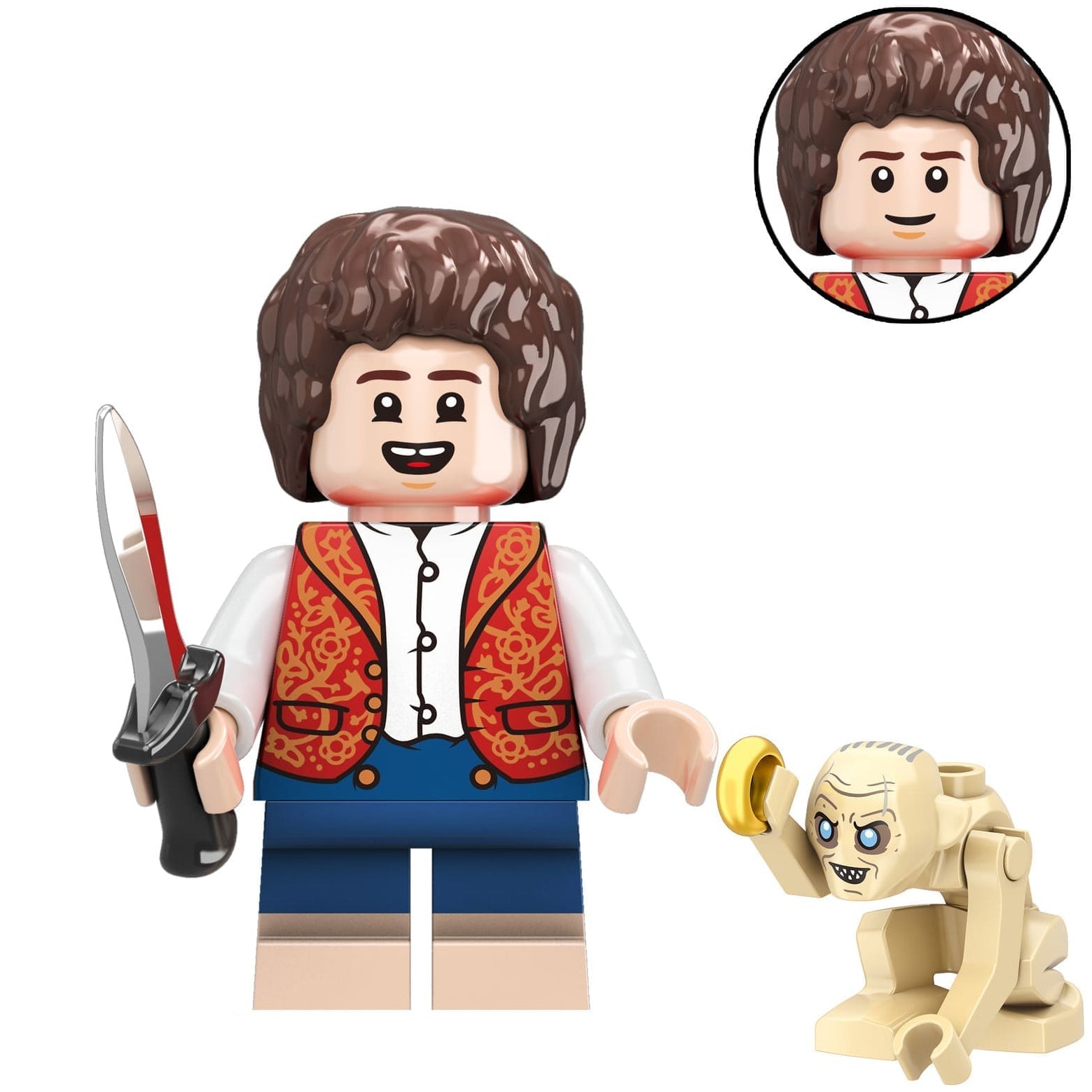 Frodo Baggins Custom Lord of the Rings Minifigure1