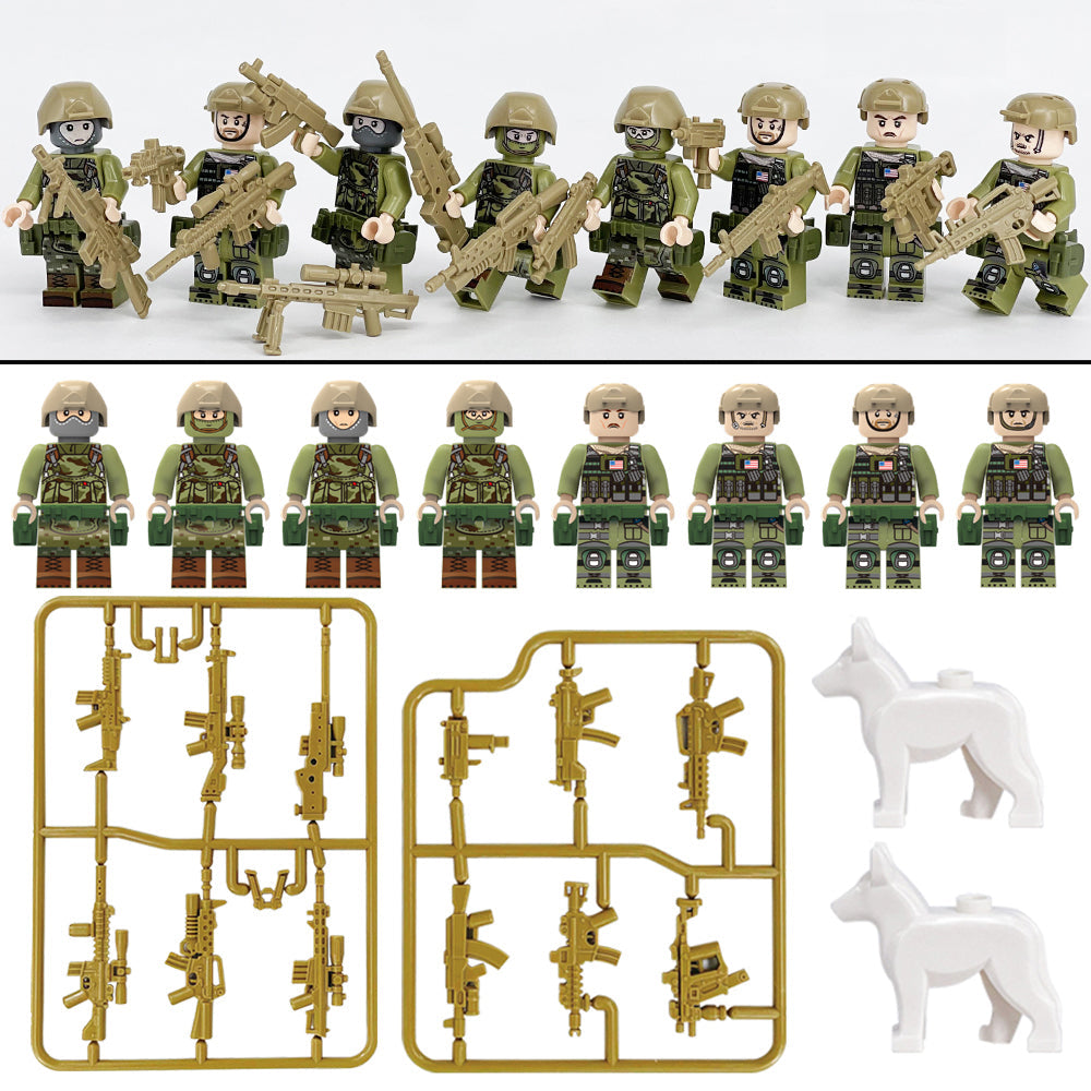Army Special Forces Miltiary Minifigure Bundle Set1