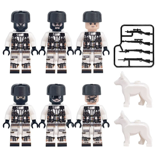 Soviet Snow Special Forces Minifigure Military Bundle Set1