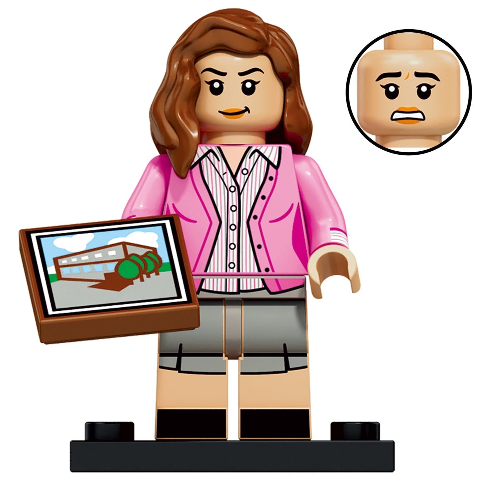 Pam Beesly Custom The Office Minifigure1