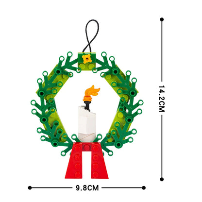 Christmas Wreath Creative Festival Ornament MOC3