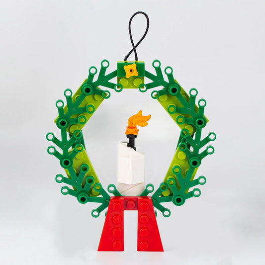 Christmas Wreath Creative Festival Ornament MOC1