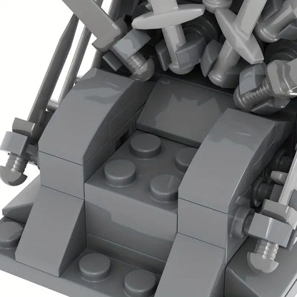 Game of Thrones Iron Throne MOC Build4