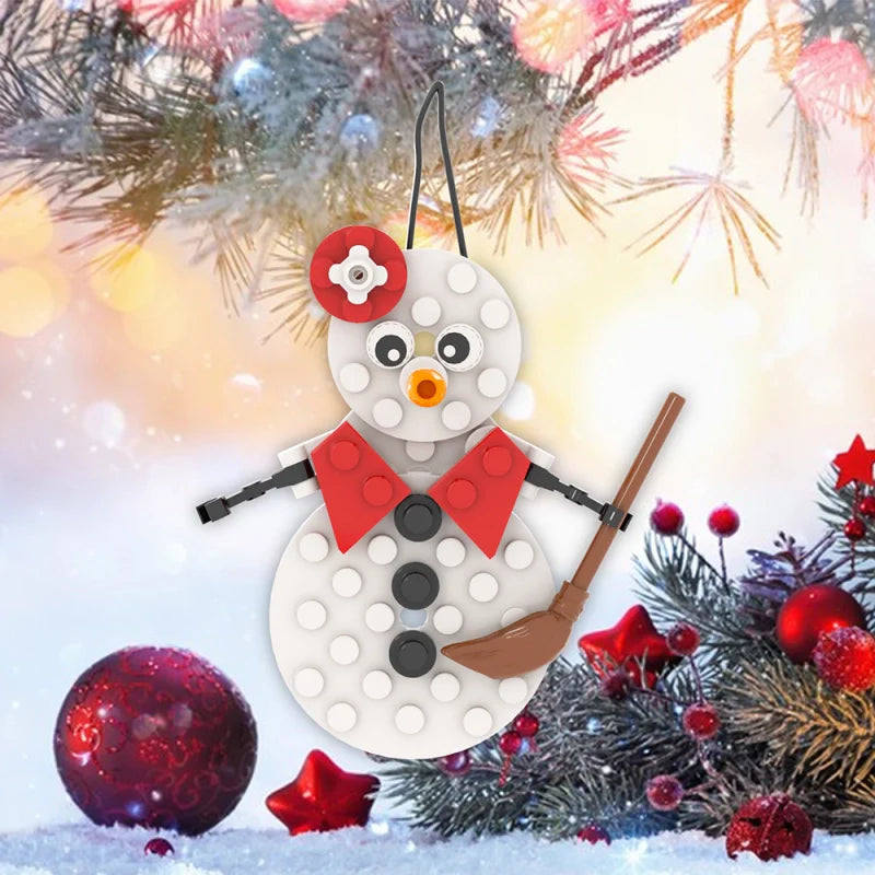 Christmas Snowman Ornament MOC