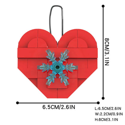 Christmas Heart Festival Decoration Ornament MOC