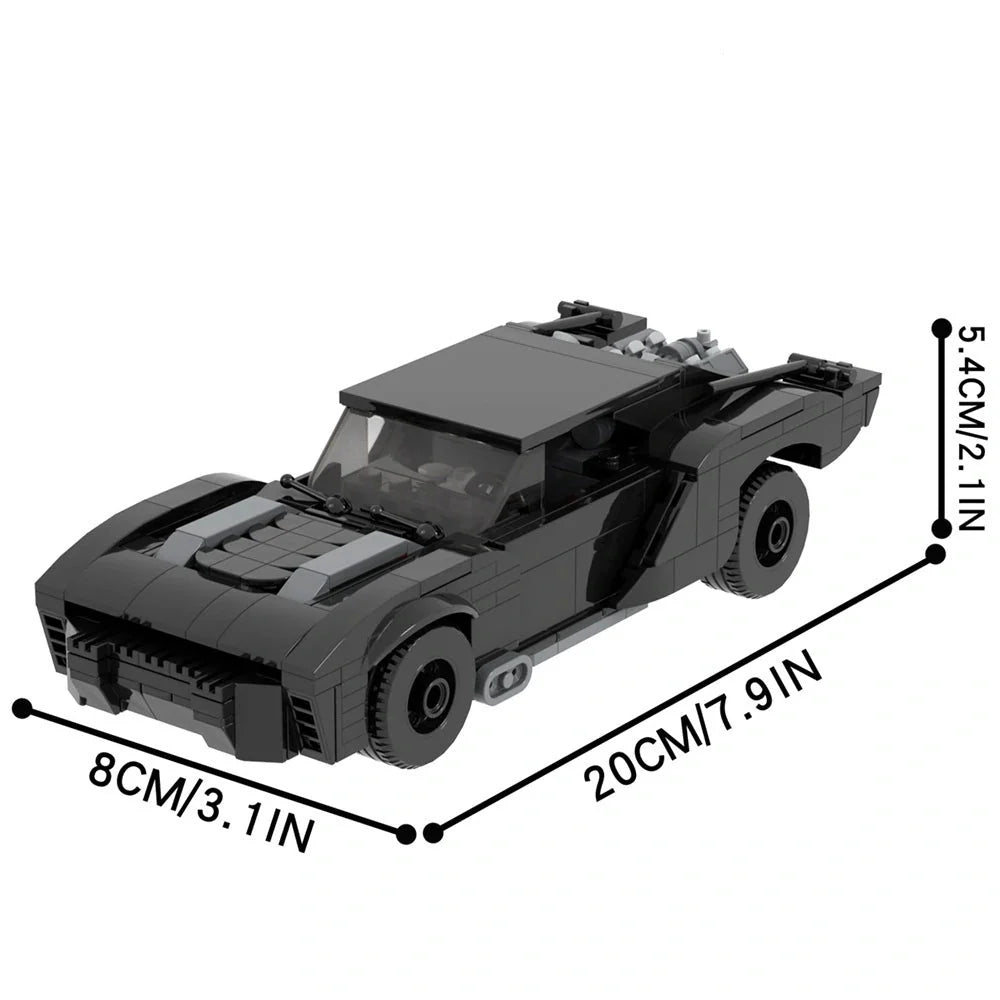 The Batman (2022) Batmobile Custom DC Superhero MOC3
