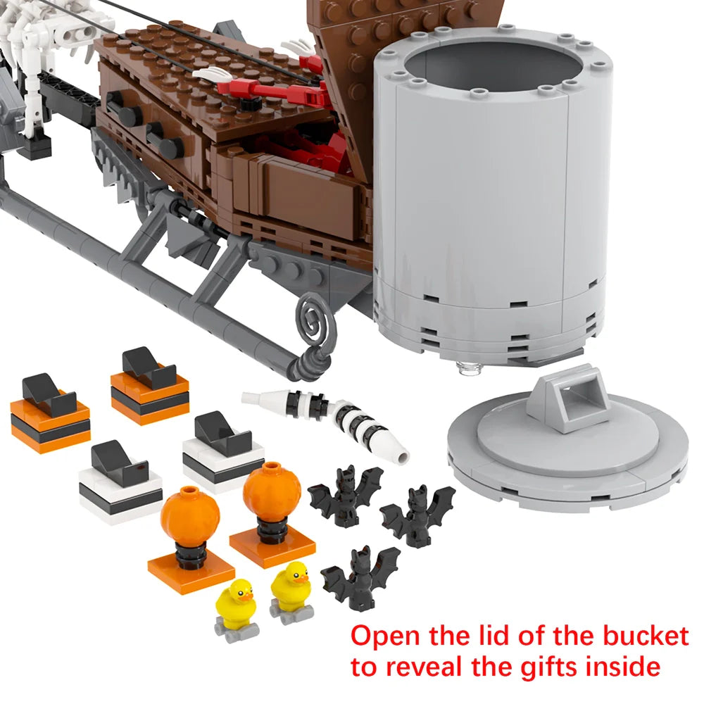 Nightmare Before Christmas Jack Skellington Sleigh Custom MOC4