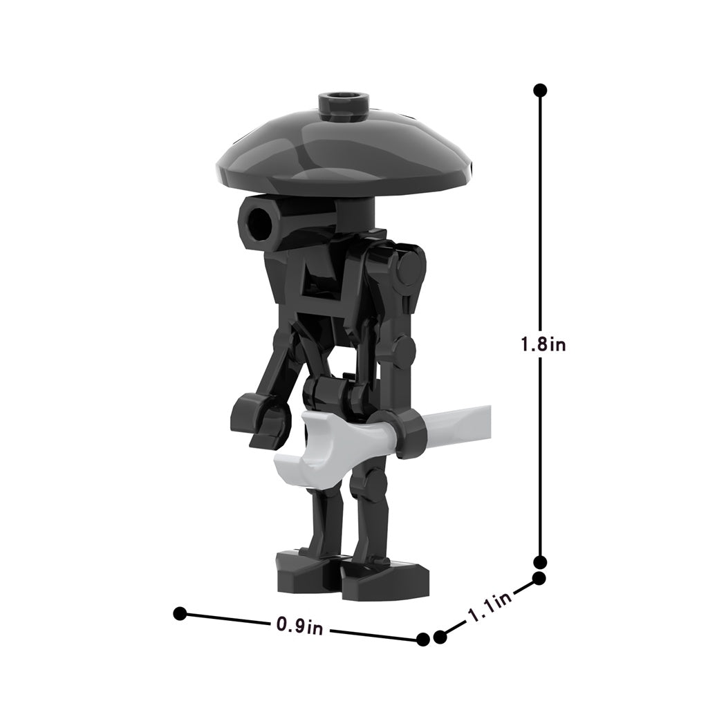 6 x DUM-series Pit Droid (Black) custom Star Wars Minifigure2