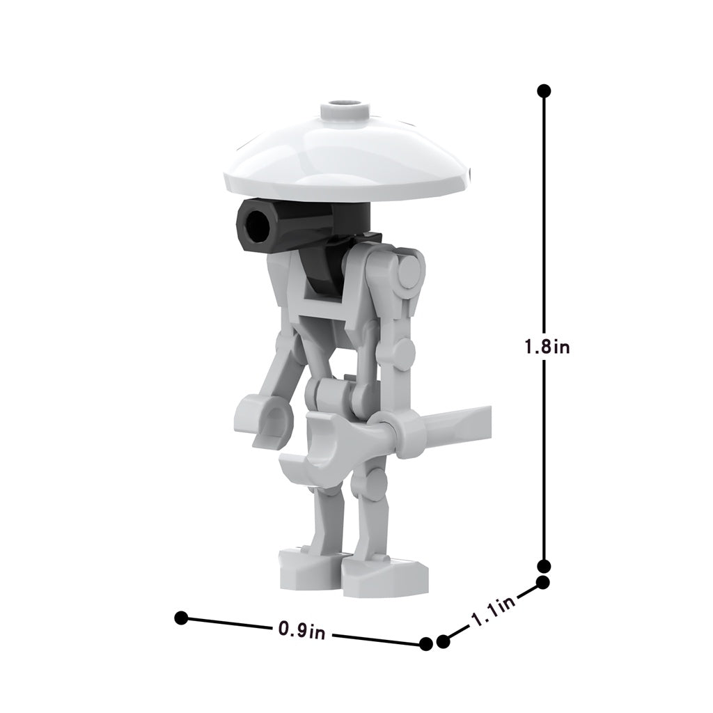 6 x DUM-series Pit Droid (Grey) custom Star Wars Minifigure2