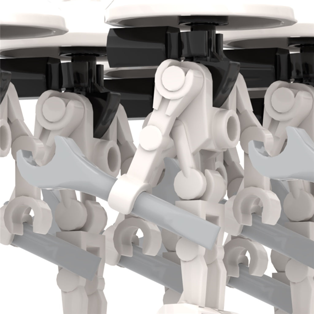 6 x DUM-series Pit Droid (Grey) custom Star Wars Minifigure3