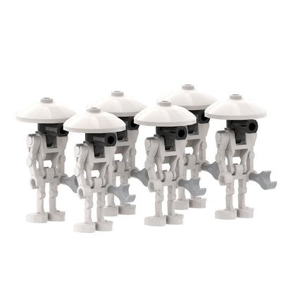 6 x DUM-series Pit Droid (White) custom Star Wars Minifigure1