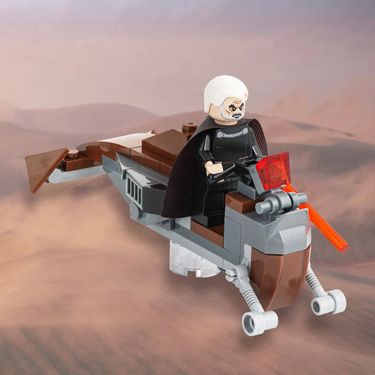 Flitknot Speeder Bike With Count Dooku Star Wars MOC1