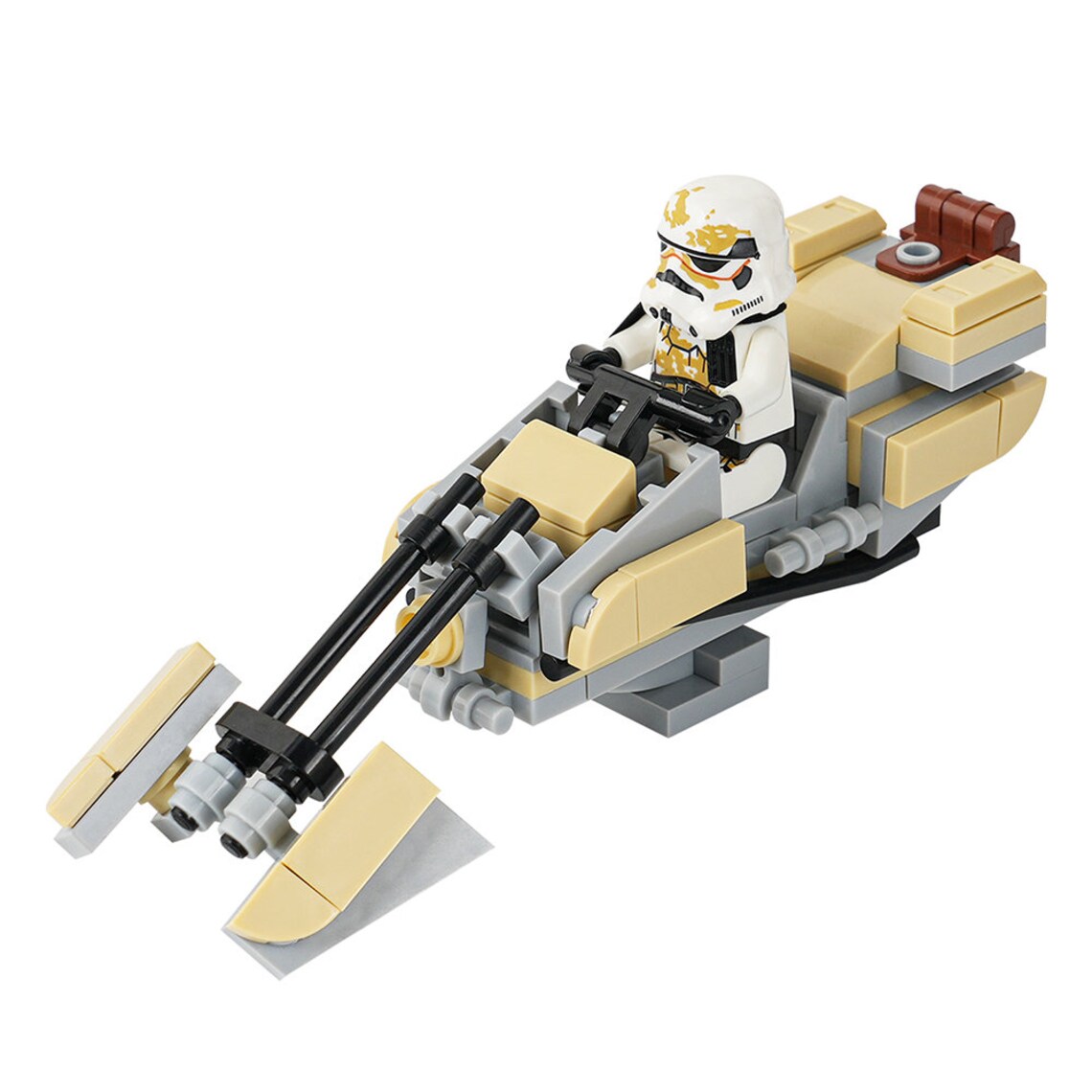 Zephyr-G Swoop Bike with Sandtrooper Star Wars MOC1