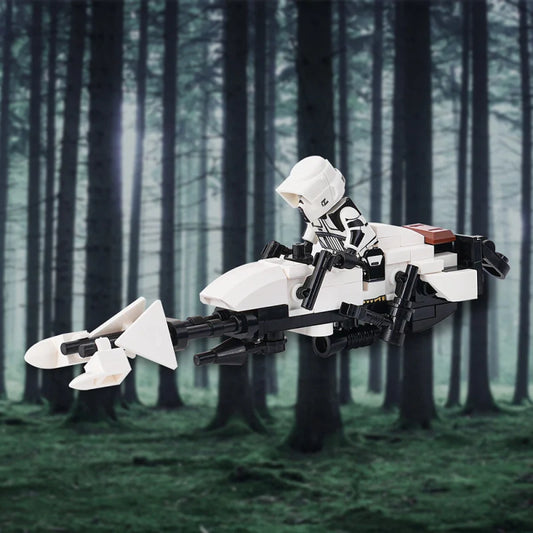 74-Z Speeder Bike with Scout Trooper Star Wars MOC1