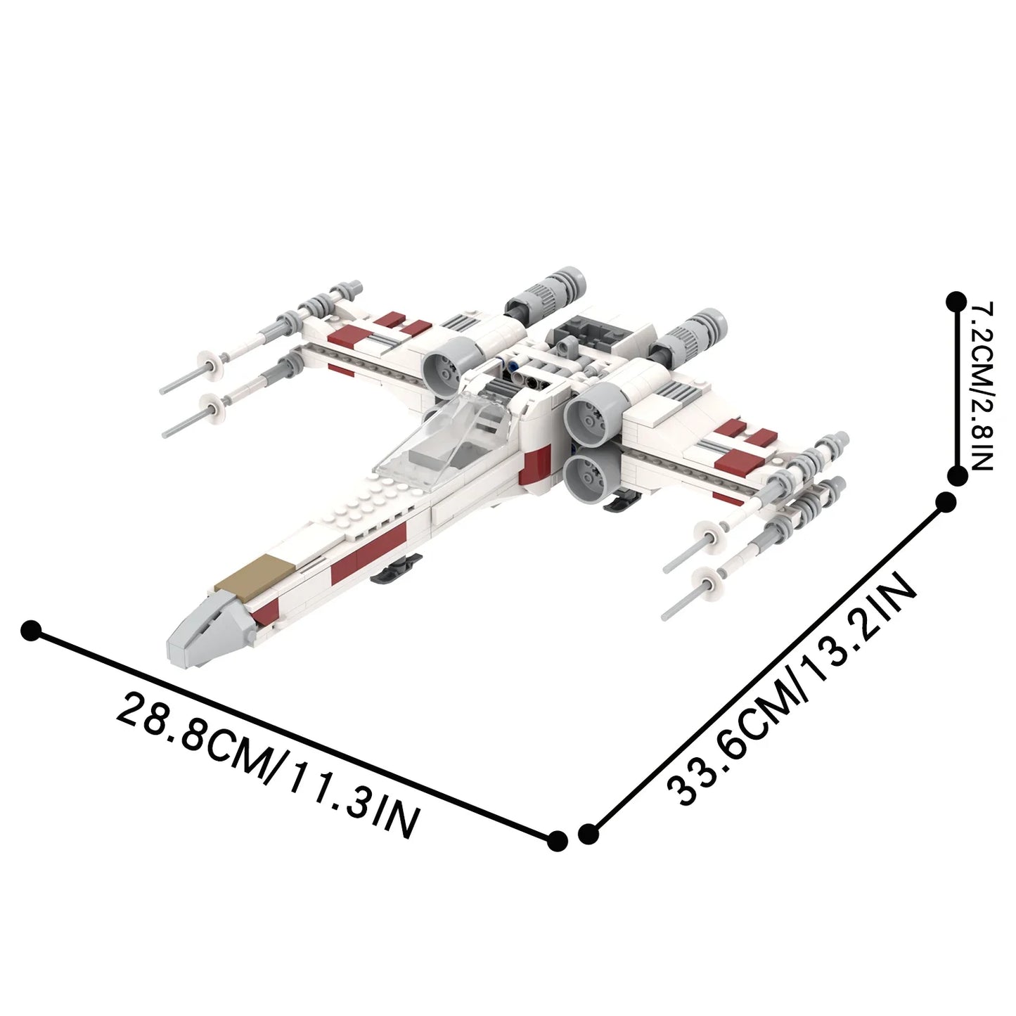 X-Wing Starfighter Custom Star Wars MOC2