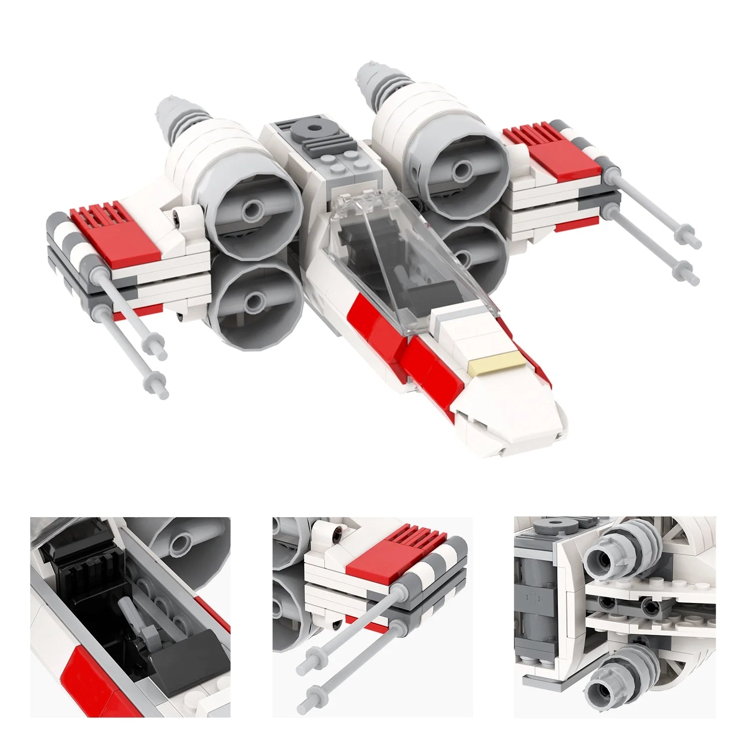 X-Wing Starfighter Custom Star Wars MOC8