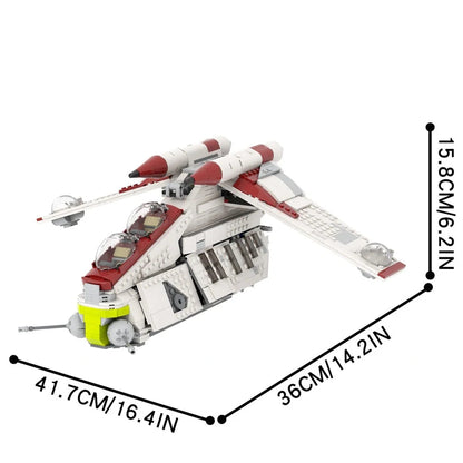 Republic Attack Gunship Custom Star Wars MOC4