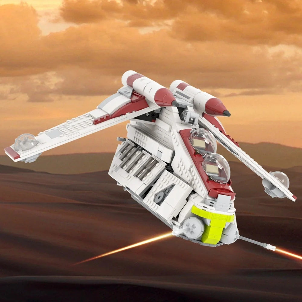 Republic Attack Gunship Custom Star Wars MOC1