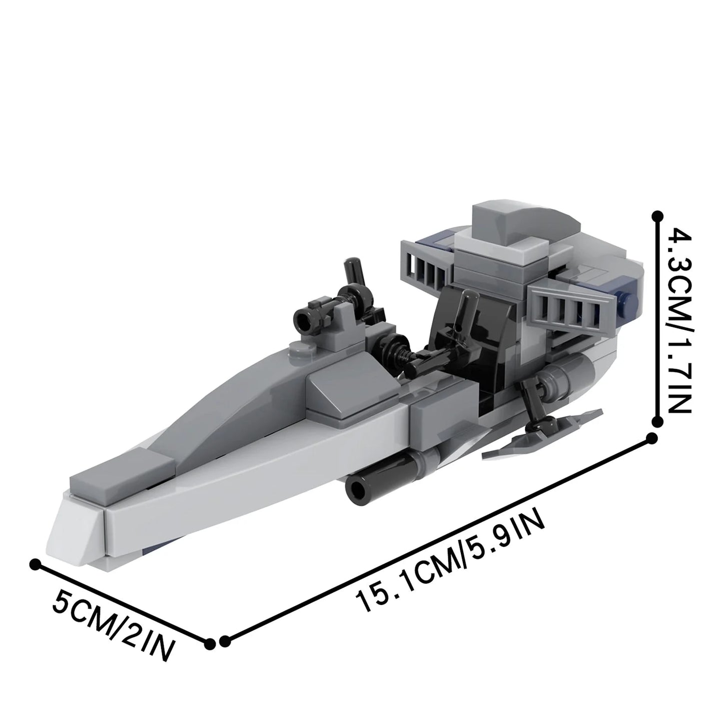 BARC Speeder Bike Custom Star Wars MOC3