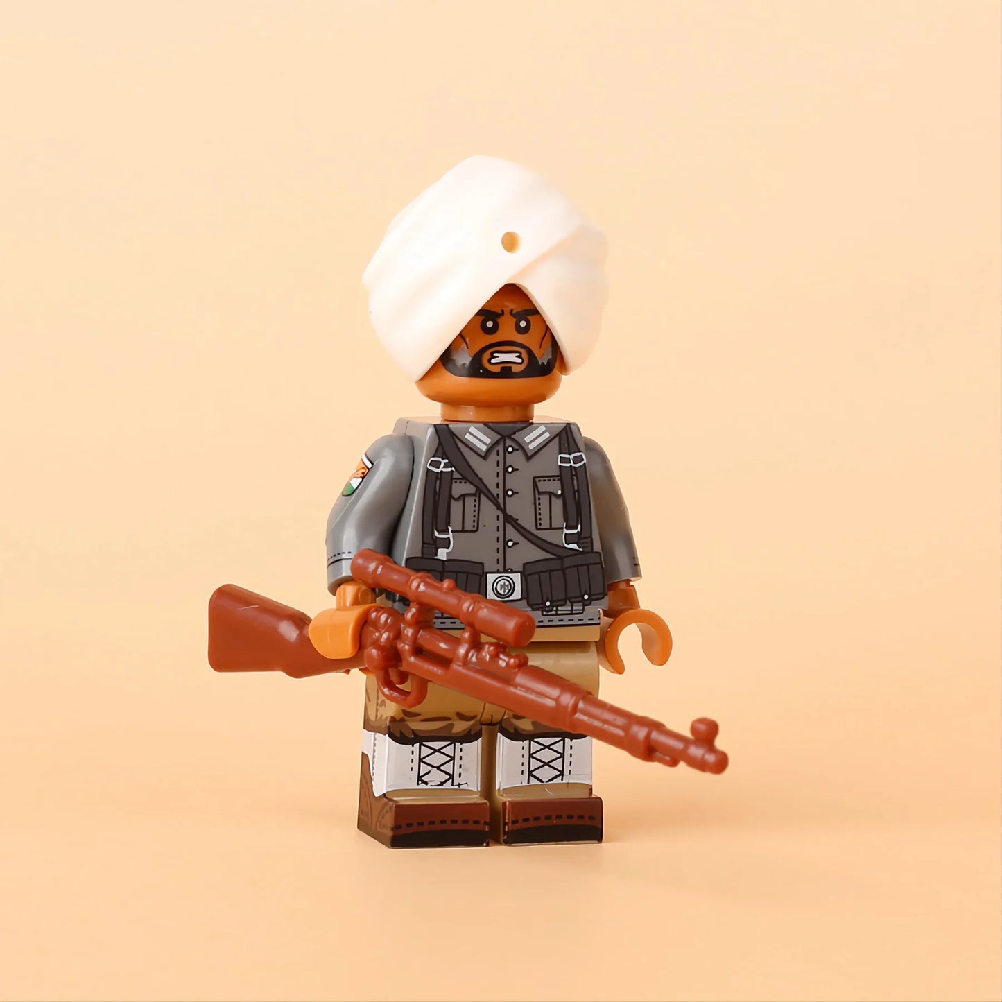 WW2 Indian Legion Soldier Custom Military Minifigure4