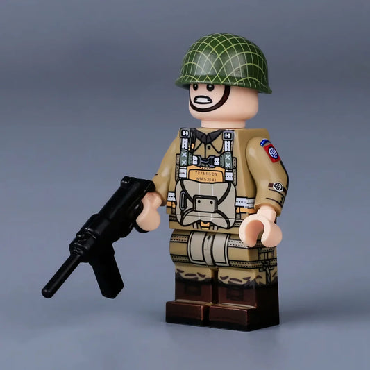 WW2 US Army 82nd Airborne Paratrooper Soldier Custom Minifigure1