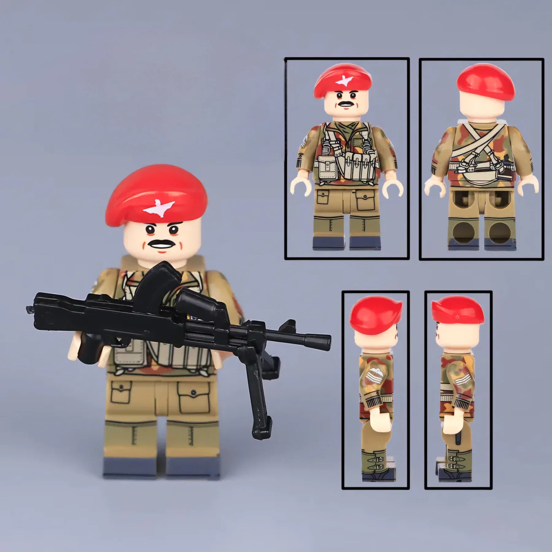 WW2 British Airborne Parachute Regiment Sergeant Custom Military Minifigure1