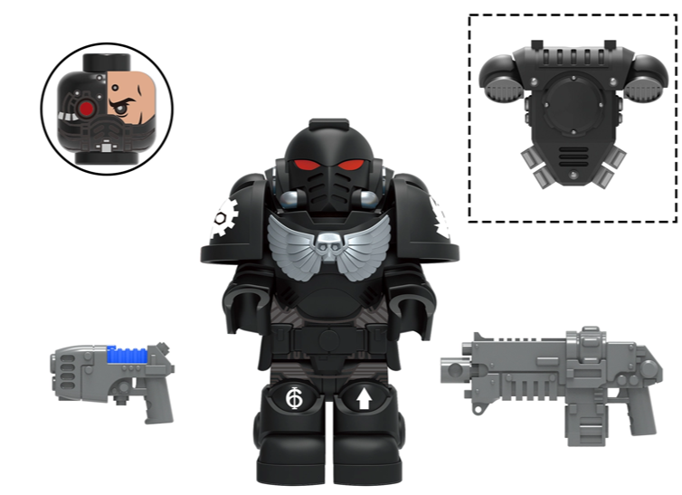 Iron Hands Space Marine Warhammer 40K Minifigure2