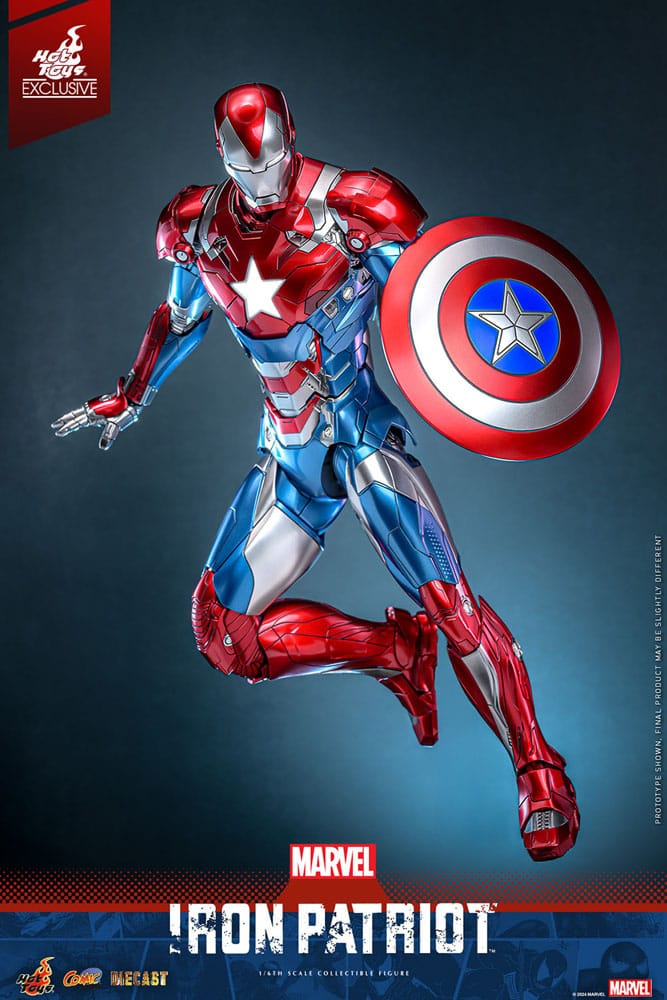Marvel Comic Diecast Masterpiece Action Figure 1/6 Iron Patriot Hot Toys Exclusive 32cm11