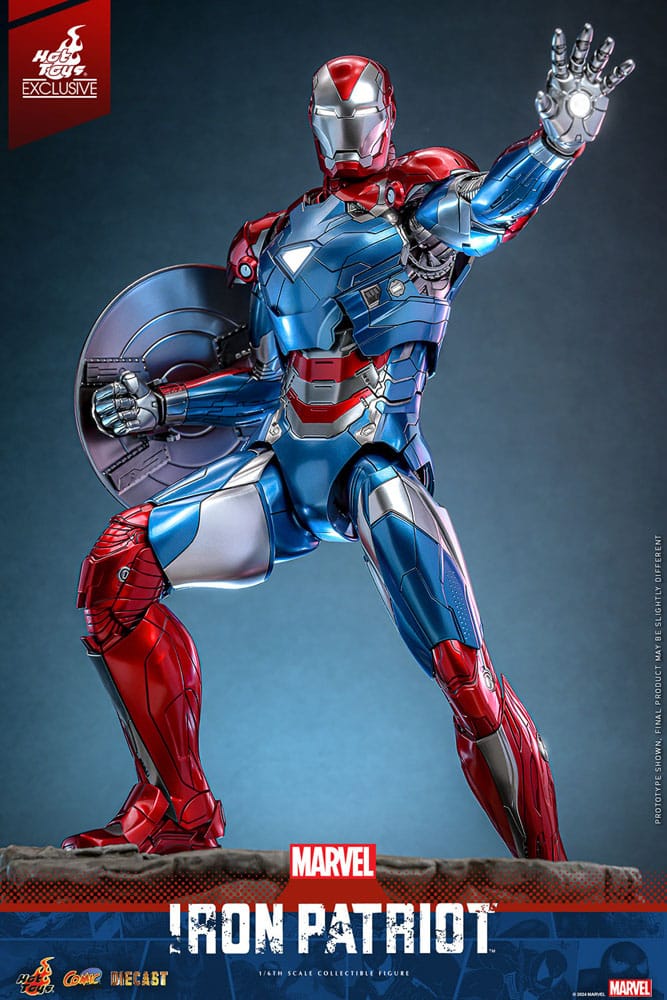 Marvel Comic Diecast Masterpiece Action Figure 1/6 Iron Patriot Hot Toys Exclusive 32cm8