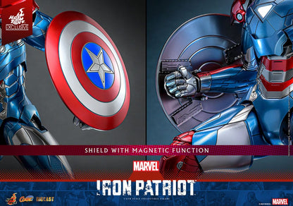 Marvel Comic Diecast Masterpiece Action Figure 1/6 Iron Patriot Hot Toys Exclusive 32cm18
