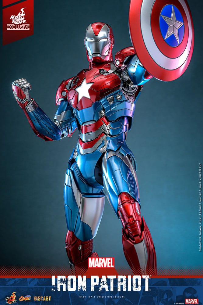 Marvel Comic Diecast Masterpiece Action Figure 1/6 Iron Patriot Hot Toys Exclusive 32cm4