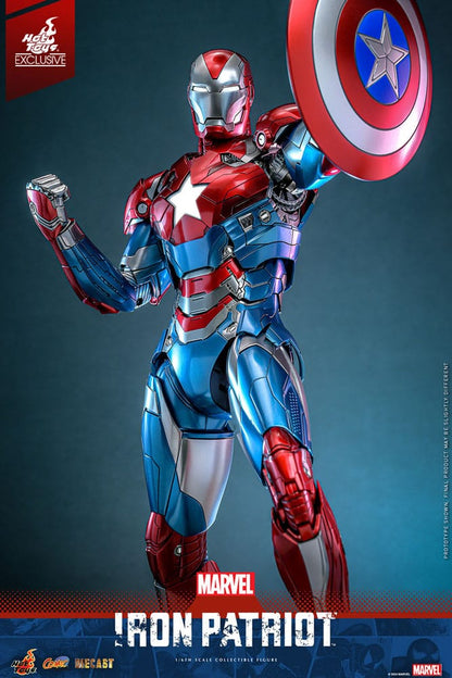 Marvel Comic Diecast Masterpiece Action Figure 1/6 Iron Patriot Hot Toys Exclusive 32cm4