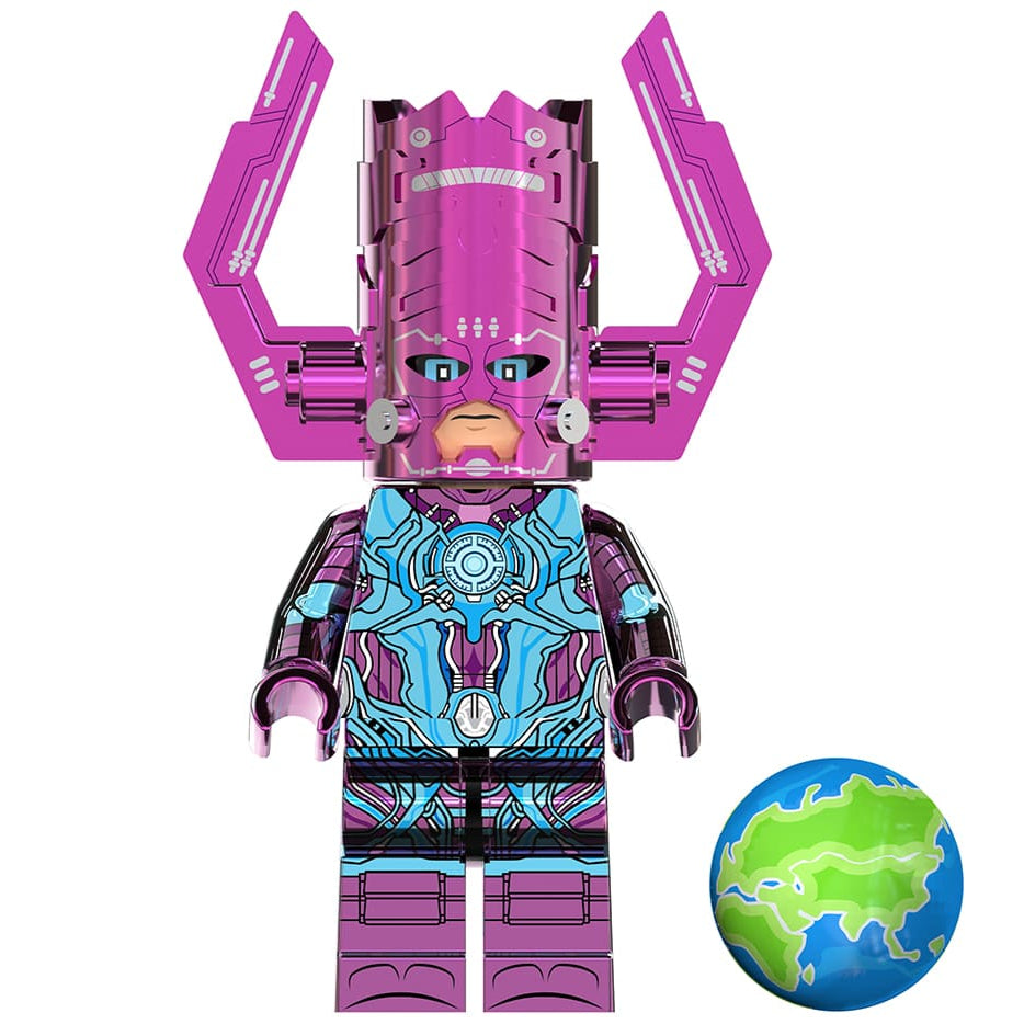 Galactus (Chrome) (Fantastic Four First Steps) Custom Marvel Superhero Minifigure1