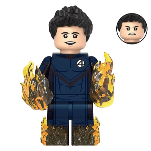Human Torch (2005 Fantastic Four) Custom Marvel Superhero Minifigure1