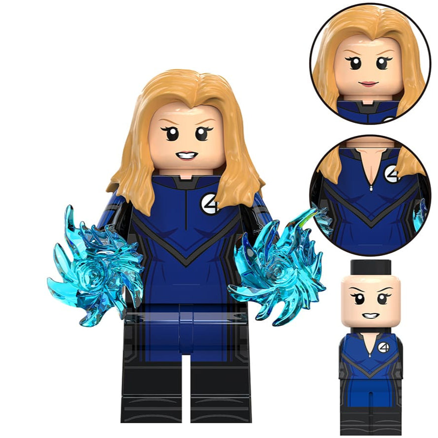 Invisible Woman (First Steps) Custom Marvel Superhero Minifigure1