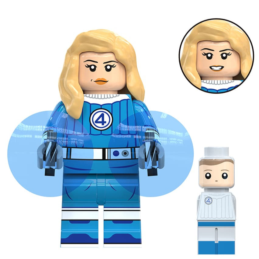Invisible Woman (First Steps) Custom Marvel Superhero Minifigure1