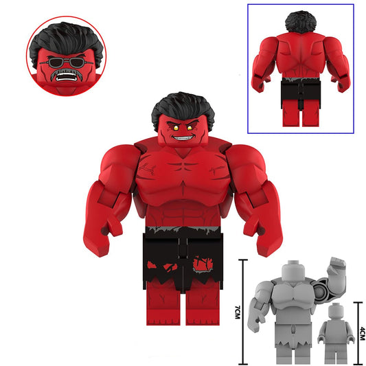 Marvel Red Hulk Custom Marvel Superhero Large Minifigure1