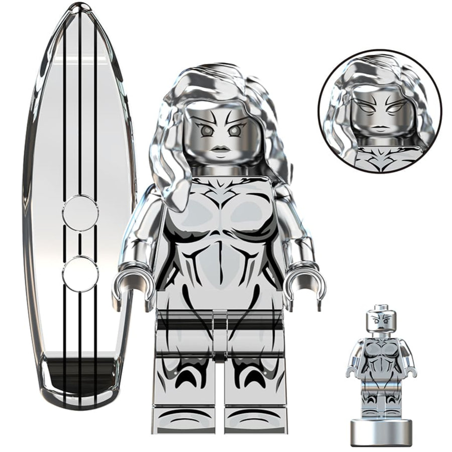 Female Silver Surfer (First Steps) Custom Marvel Superhero Minifigure1