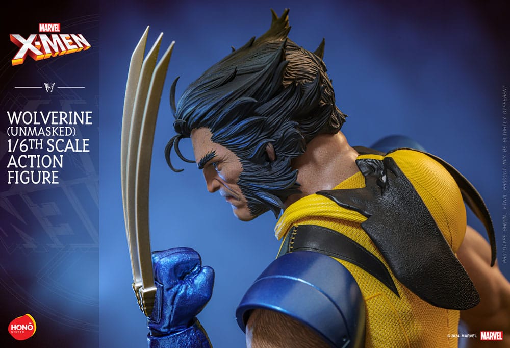 Marvel X-Men Action Figure 1/6 Wolverine (Unmasked) 28cm15