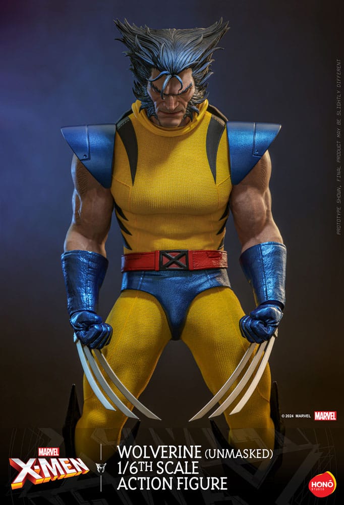 Marvel X-Men Action Figure 1/6 Wolverine (Unmasked) 28cm9