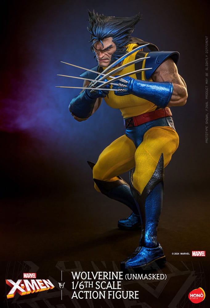 Marvel X-Men Action Figure 1/6 Wolverine (Unmasked) 28cm7