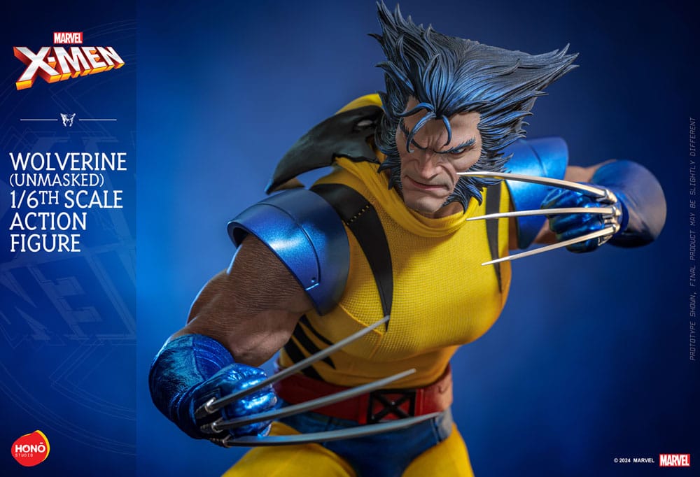 Marvel X-Men Action Figure 1/6 Wolverine (Unmasked) 28cm19