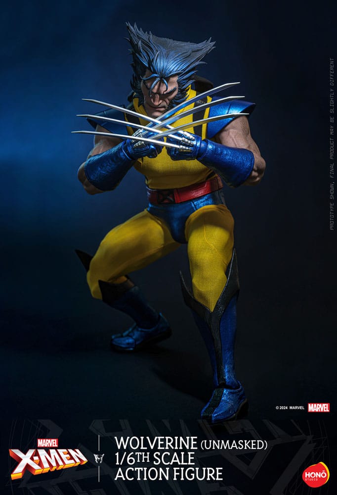 Marvel X-Men Action Figure 1/6 Wolverine (Unmasked) 28cm4