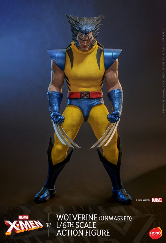 Marvel X-Men Action Figure 1/6 Wolverine (Unmasked) 28cm8