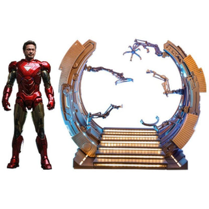 Marvel's The Avengers Movie Masterpiece Diecast Action Figure 1/6 Iron Man Mark VI (2.0) with Suit-Up Gantry 32cm1