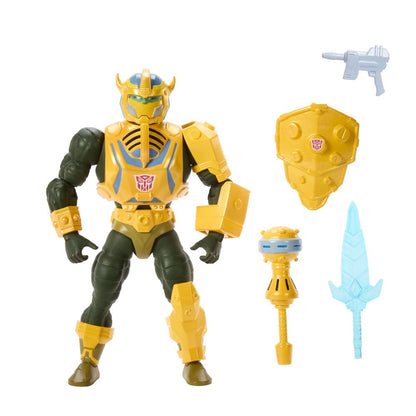Masters of the Universe x Transformers Action Figure Bumblebee Armor Man-At-Arms heo European Exclusive 14cm2